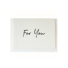 Hand written card