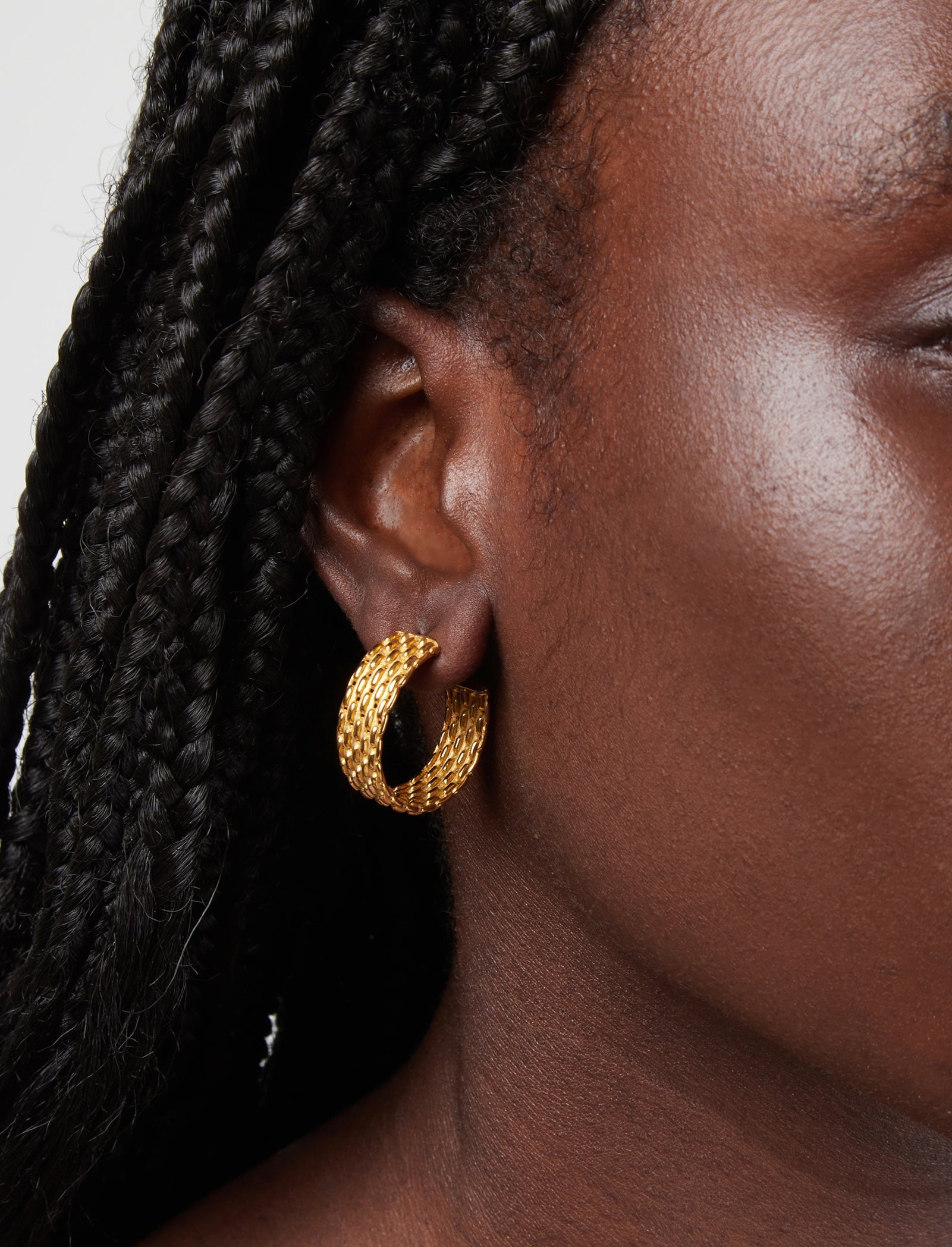 Pastiche  Woven Hoops - E1974YG