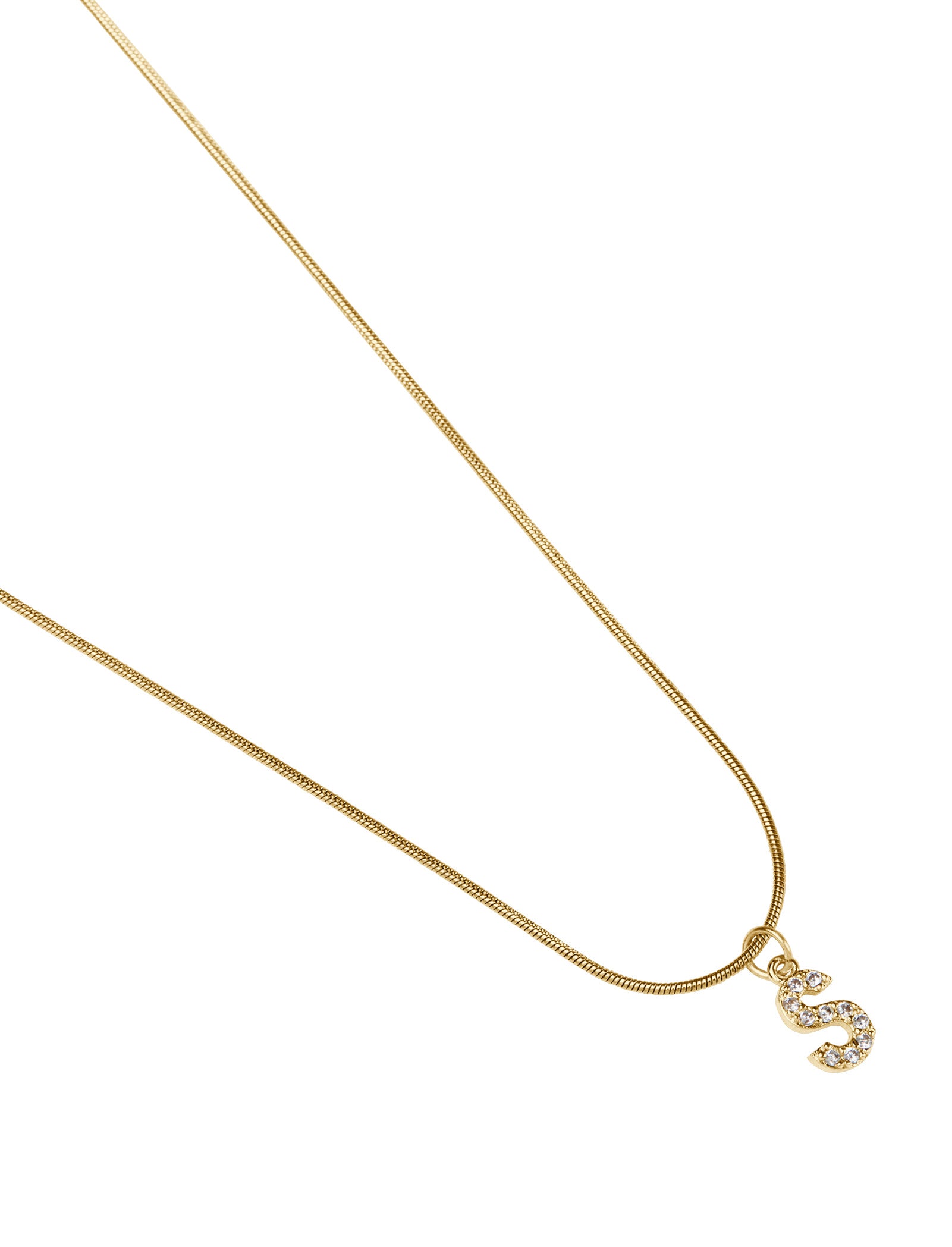 Pastiche  Initial Necklace (A-Z) - J1194YGCZ/S_45