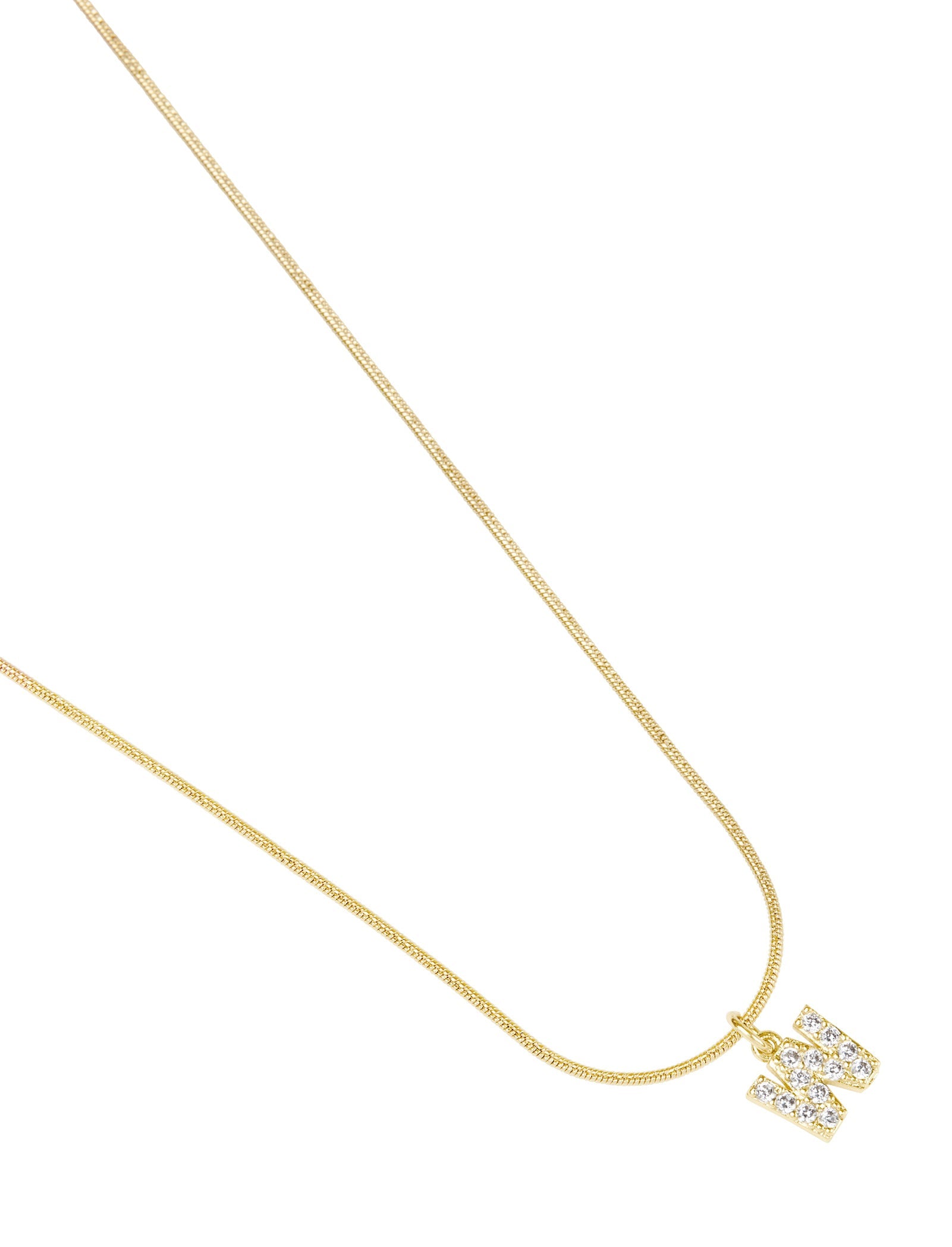 Pastiche  Initial Necklace (A-Z) - J1194YGCZ/W_45